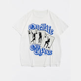 Plus Size White One Life  T-Shirt